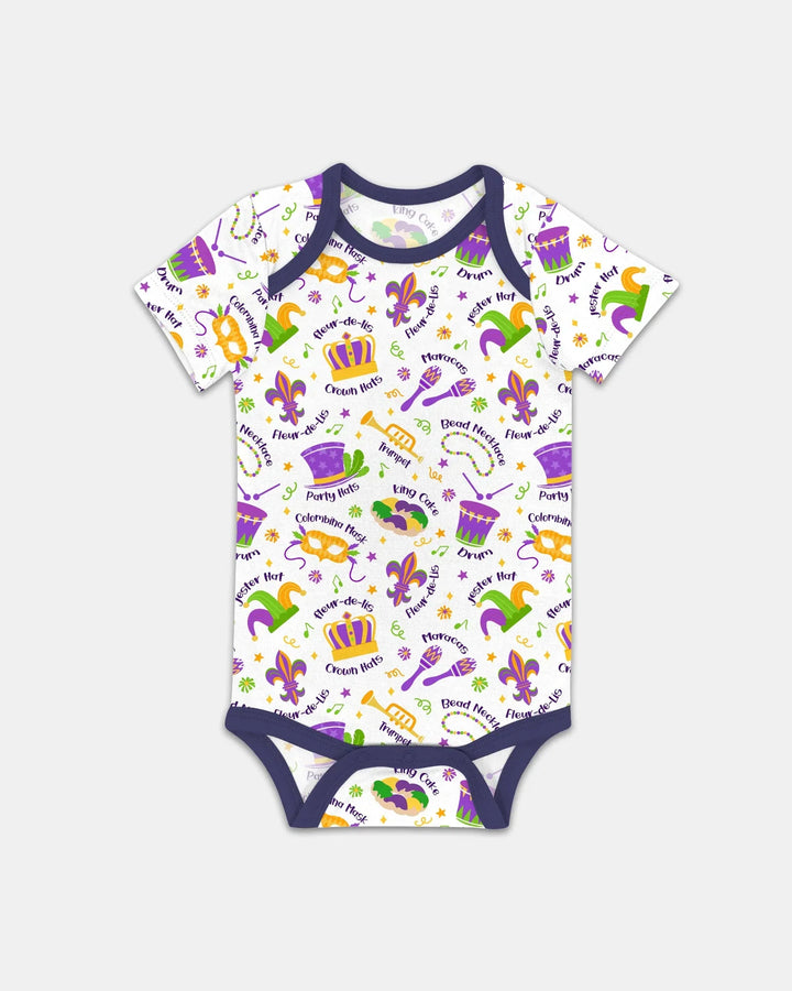 Mardi Gras Family Matching Bamboo Bodysuit