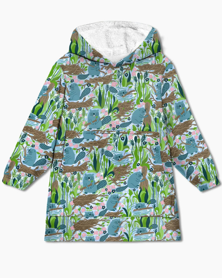 Little Dam Builders Wearable Bamboo Blanket Hoodie