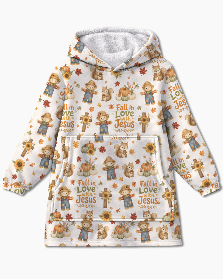 Fall For Jesus Bamboo Blanket Hoodie