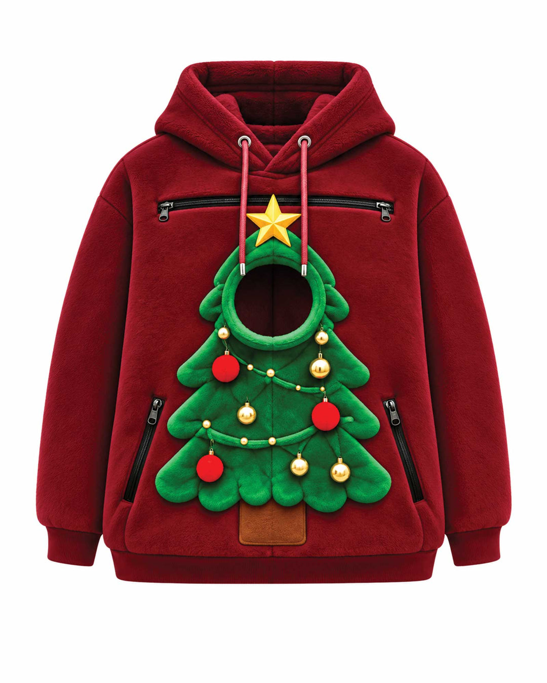 Christmas Tree Animals Carrier Hoodie