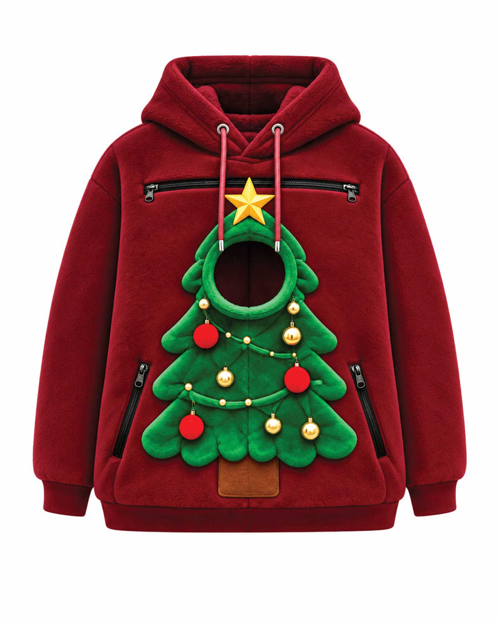 Christmas Tree Animals Carrier Hoodie