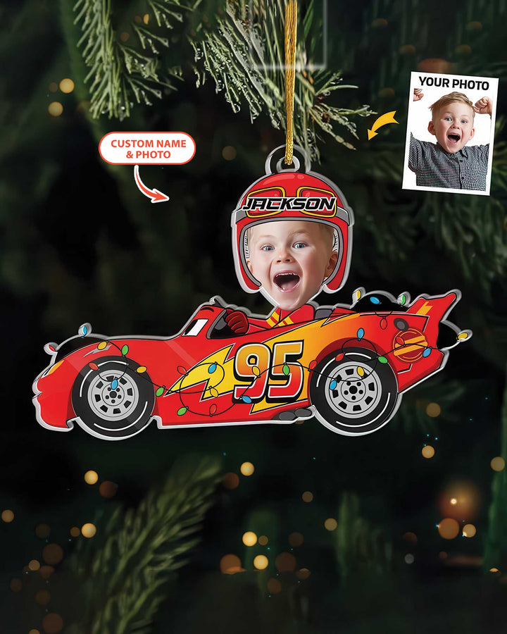 Driving Home For Christmas Acrylic Ornament