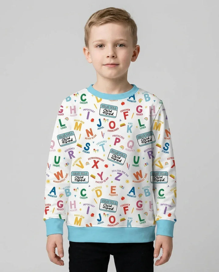 I'm A Child Of God ABCs Bamboo Crewneck Sweatshirt