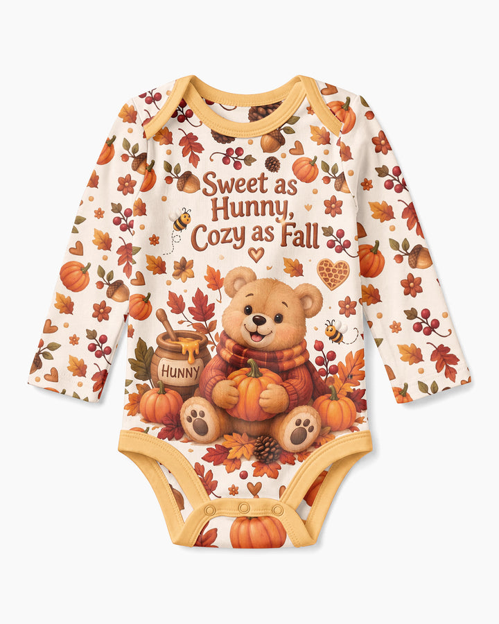 Cozy Hunny Bear Fall Bamboo Bodysuit
