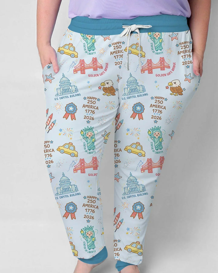 250 Years Of Freedom Bamboo Women Pajama Set