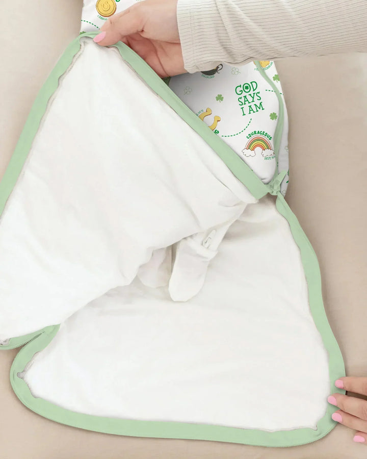 St Patrick's Day God Says I Am Bamboo Sleep Bag