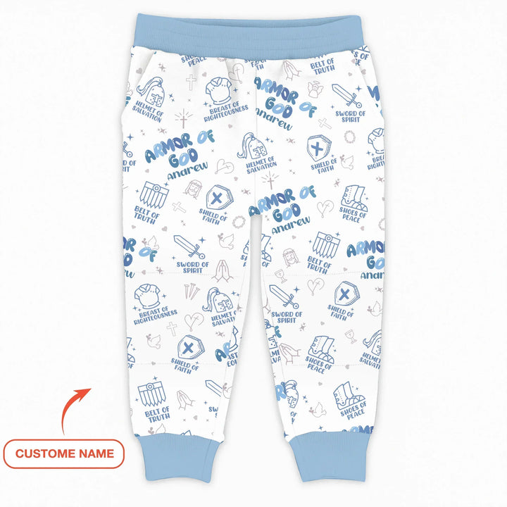 Armor of God Custom Name Bamboo Jogger