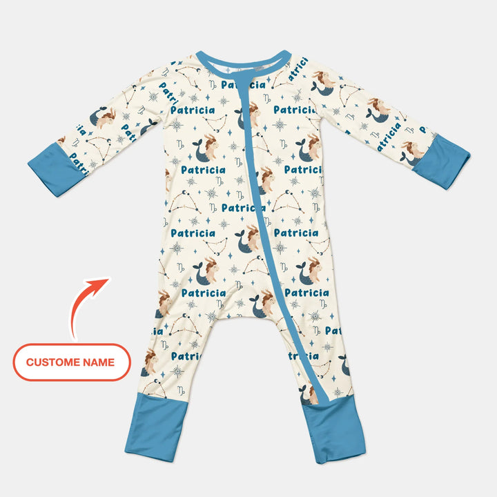 Bohemian Baby Zodiac Signs Custom Name Bamboo Convertible Zippy