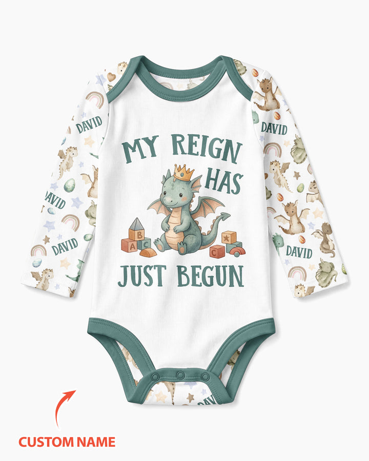 My Reign Has Just Begun Custom Name Bamboo Bodysuit