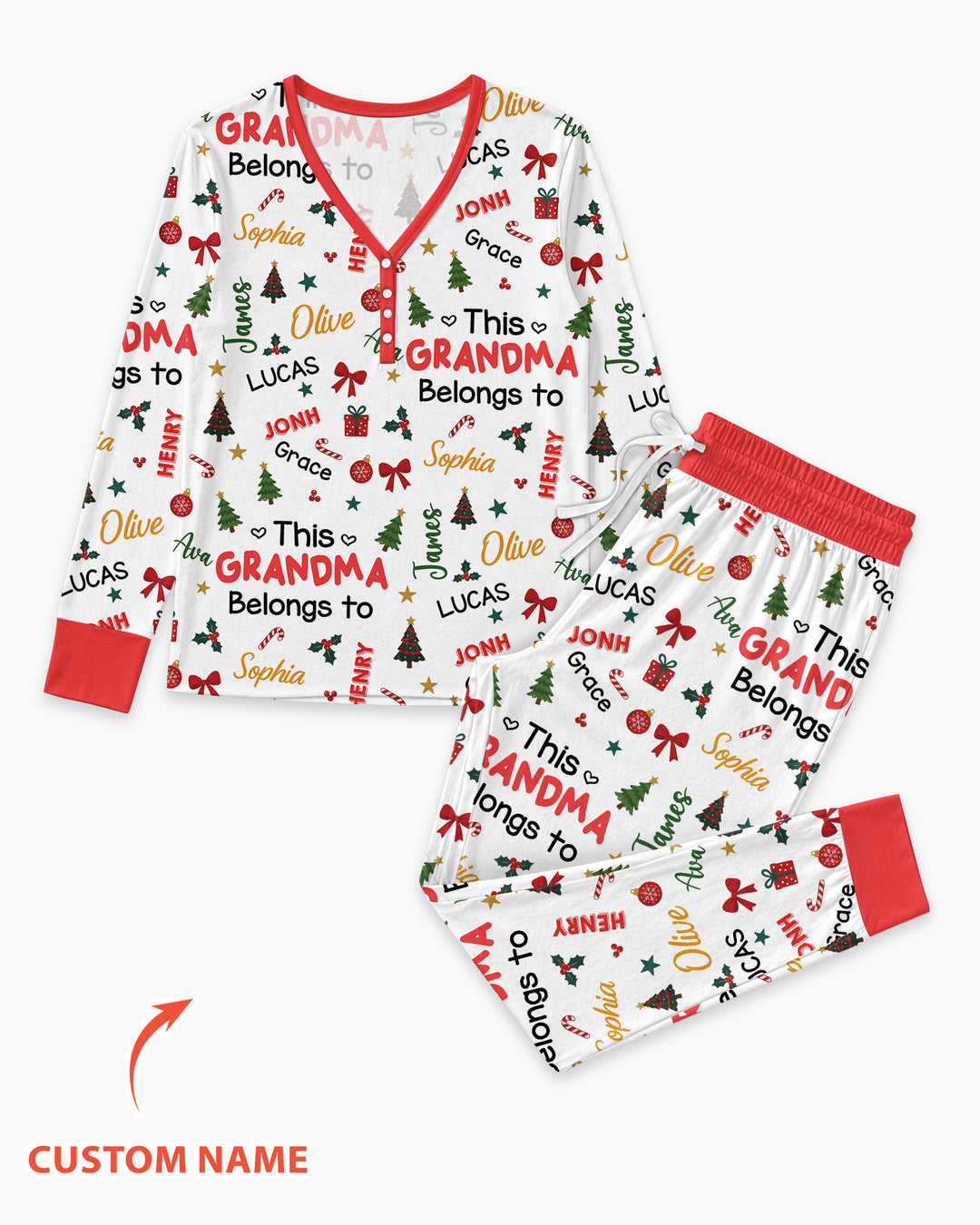Loved By My Kids Bamboo Women Pajama Set