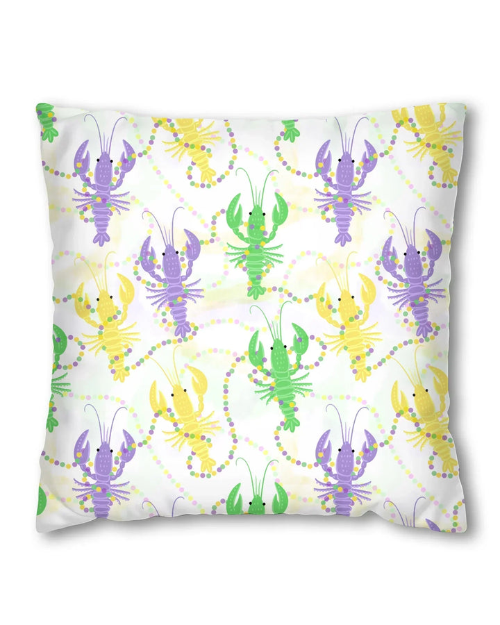 Mardi Gras Crawfish Family Matching Bamboo Pillow Case
