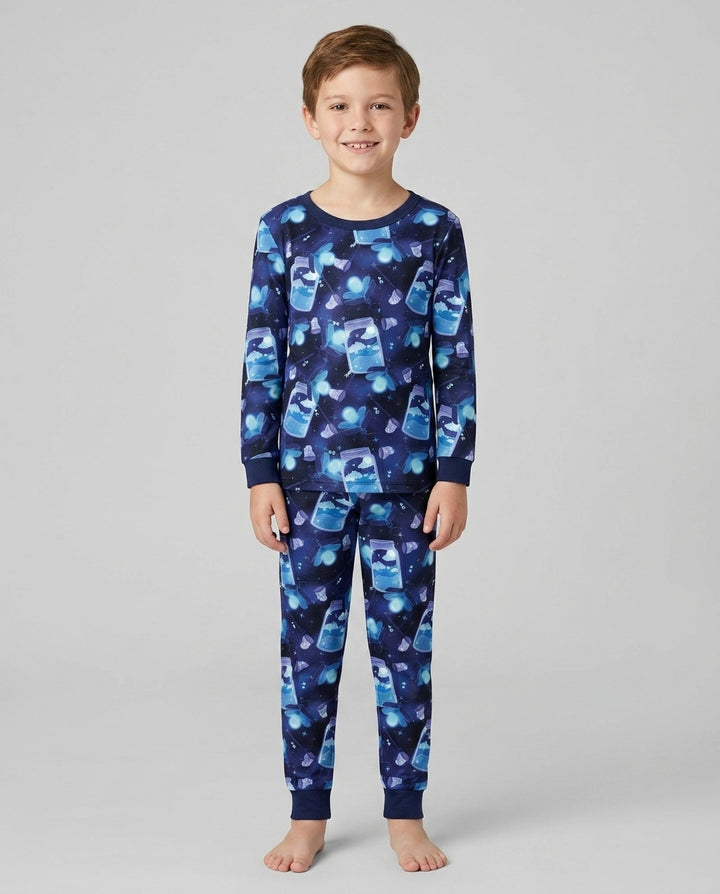 Template Bamboo Two Piece Long Sleeve Pyjamas Set