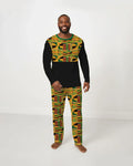 Kente Vibes Family Matching Bamboo Men's Pajama Set