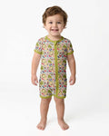 All Over Christmas Fun Bamboo Shorty Zippy