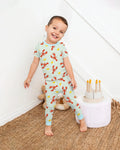 Crawfish Pinch Bamboo Two Piece Short Sleeve Pajama Set