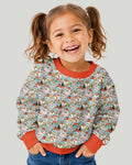 Christmas Woodland Deer Fox Bear Bamboo Crewneck Sweatshirt