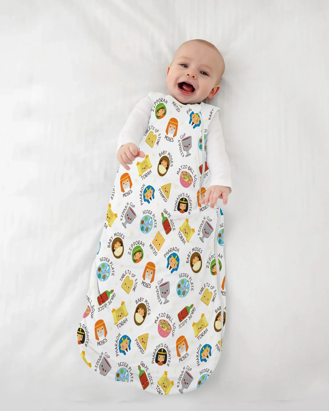 Cute Passover Characters Bamboo Sleep Bag