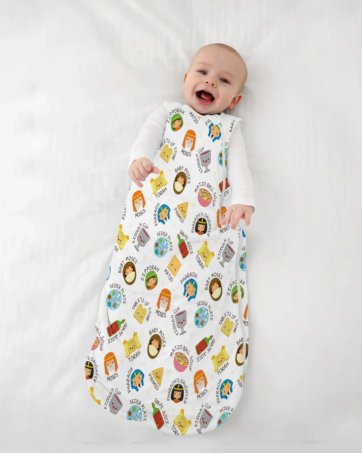 Cute Passover Characters Bamboo Sleep Bag