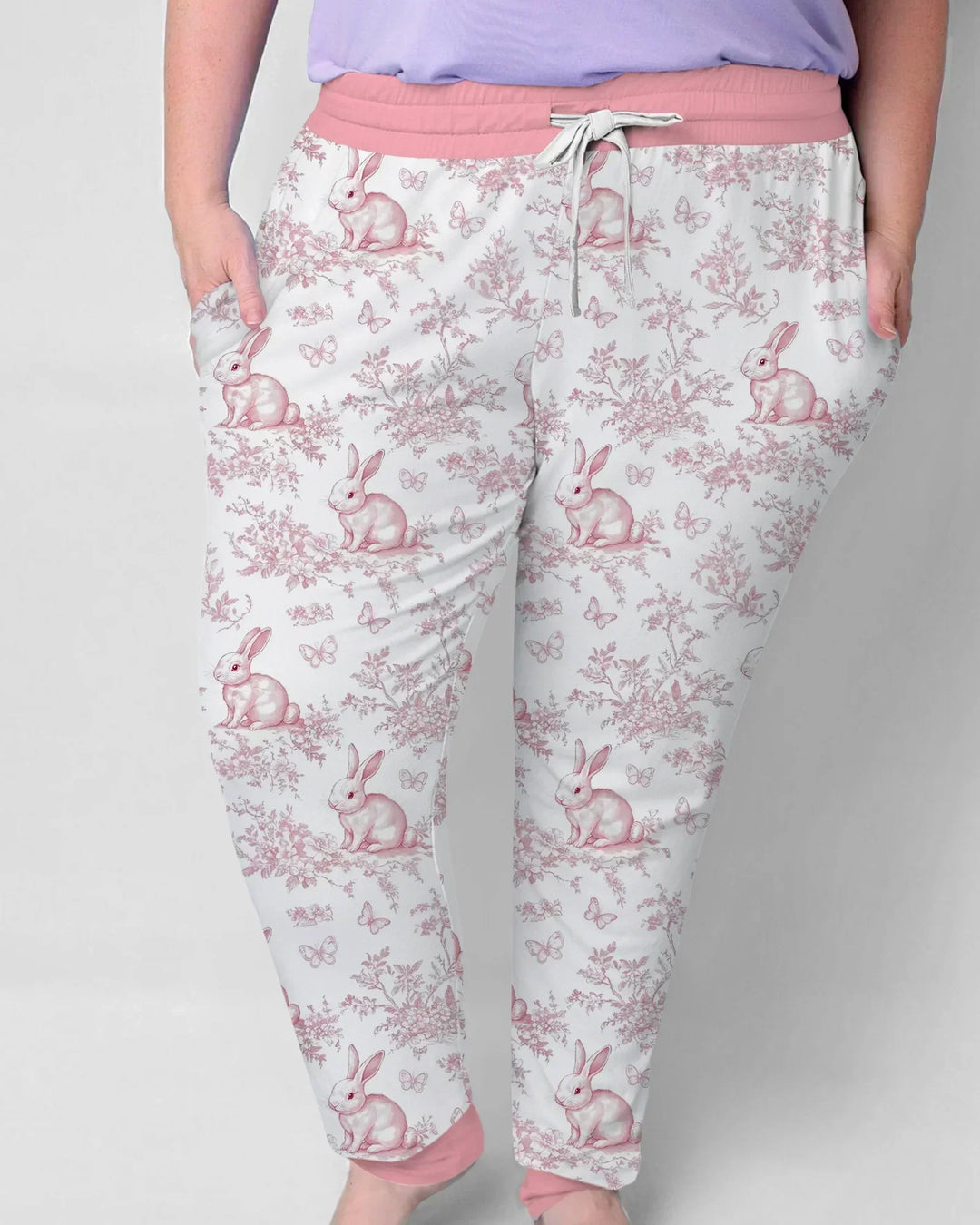 Easter Chinoiserie Toile de Jouy Bamboo Women Pajama Set