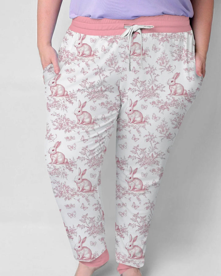 Easter Chinoiserie Toile de Jouy Bamboo Women Pajama Set