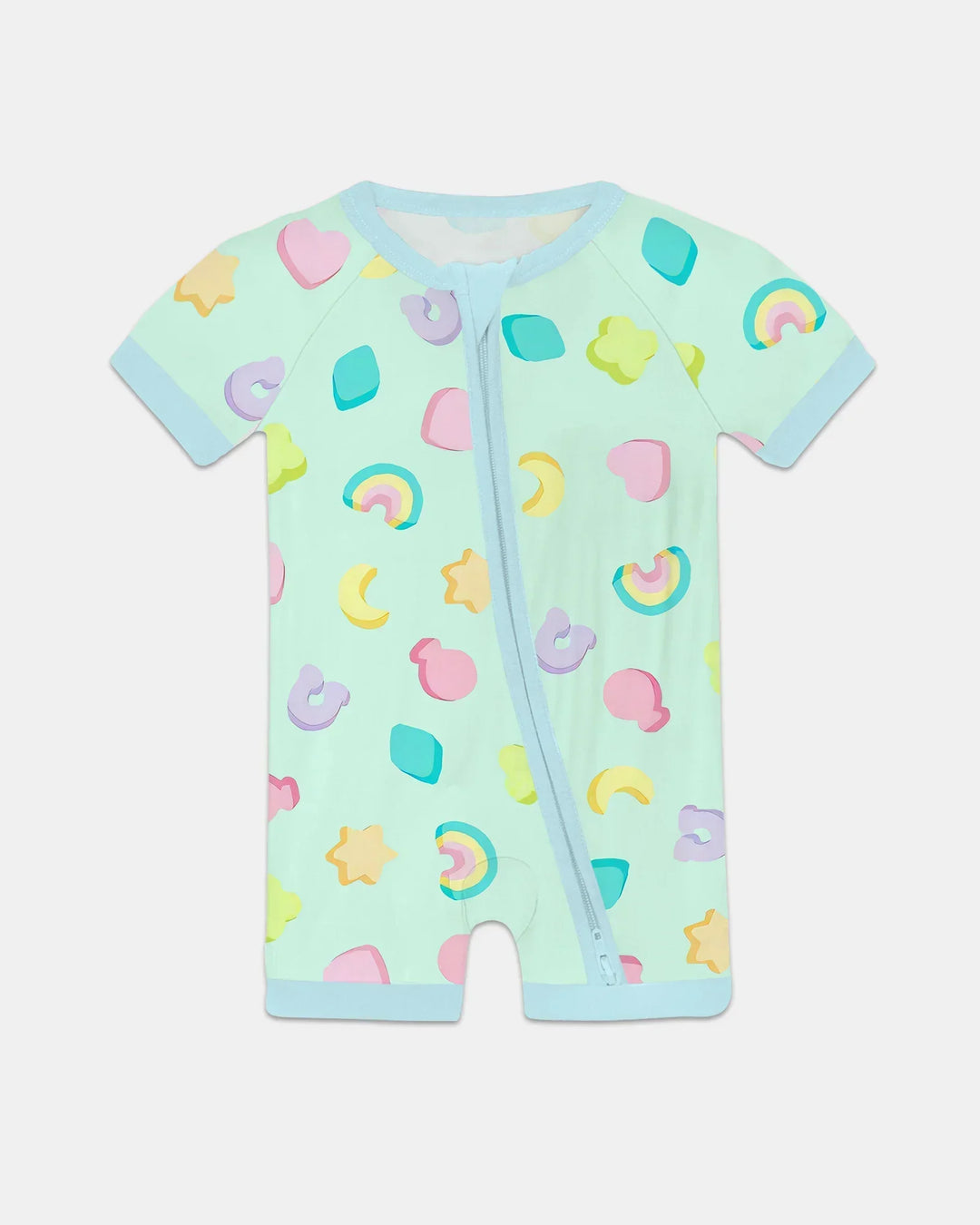 Pastel Lucky Charms Scatter Bamboo Shorty Zippy
