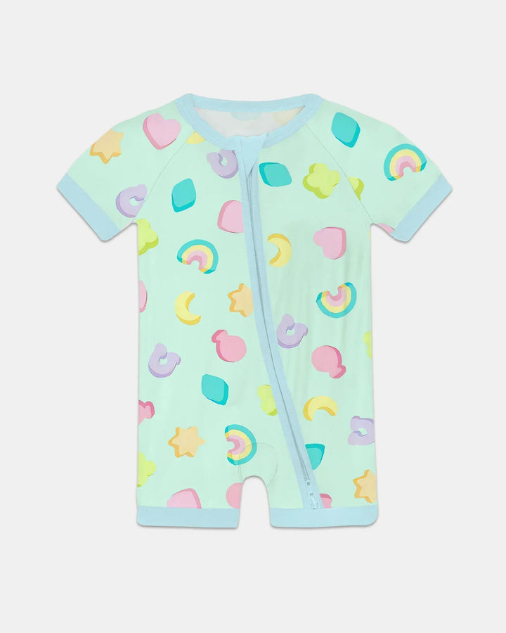 Pastel Lucky Charms Scatter Bamboo Shorty Zippy