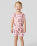 Template Bamboo Two Piece Short Sleeve Shorts Pyjamas Set