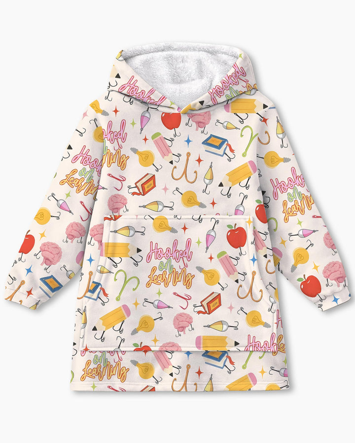 Hooked on Learning Bamboo Blanket Hoodie