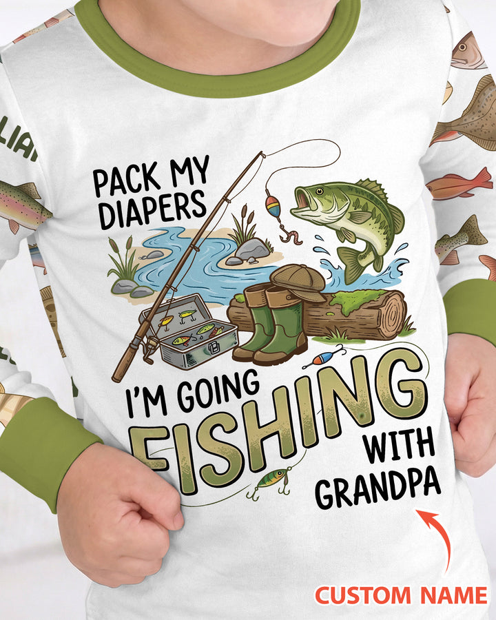 Pack My Diapers Bamboo Two Piece Long Sleeve Pajama Set