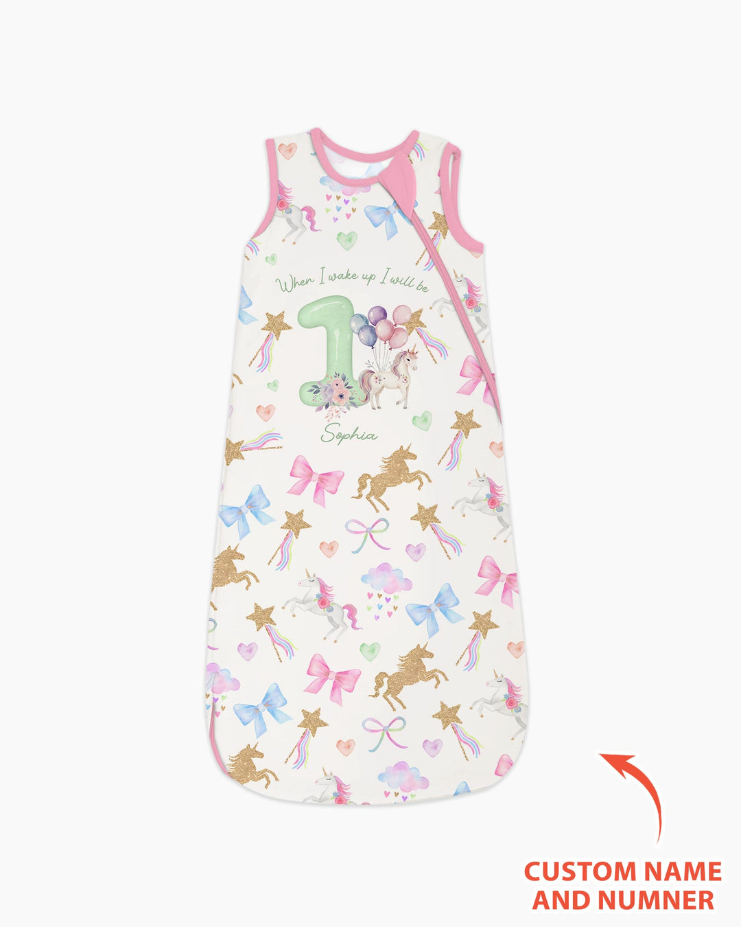 Custom Name When I Wake Up I Will Be Birthday Bamboo Sleep Bag