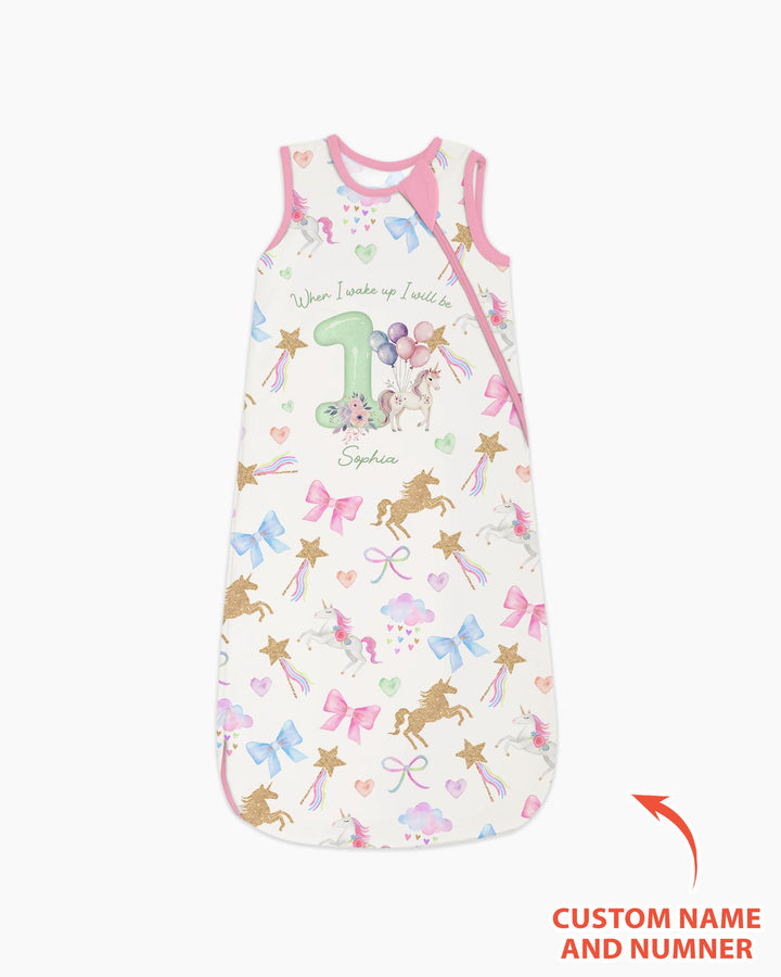 Custom Name When I Wake Up I Will Be Birthday Bamboo Sleep Bag