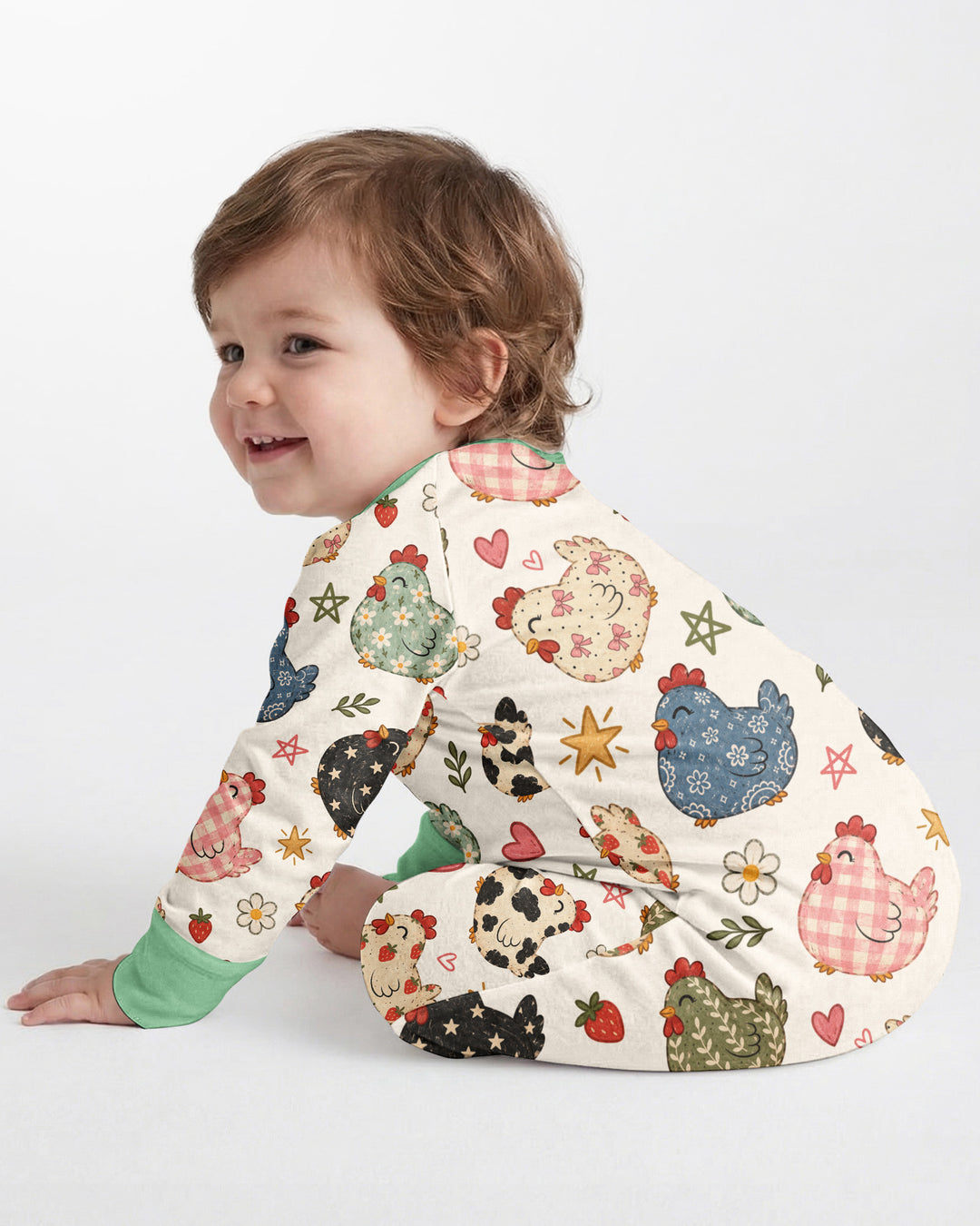 Playful Farm Chicken Bamboo Convertible Zippy