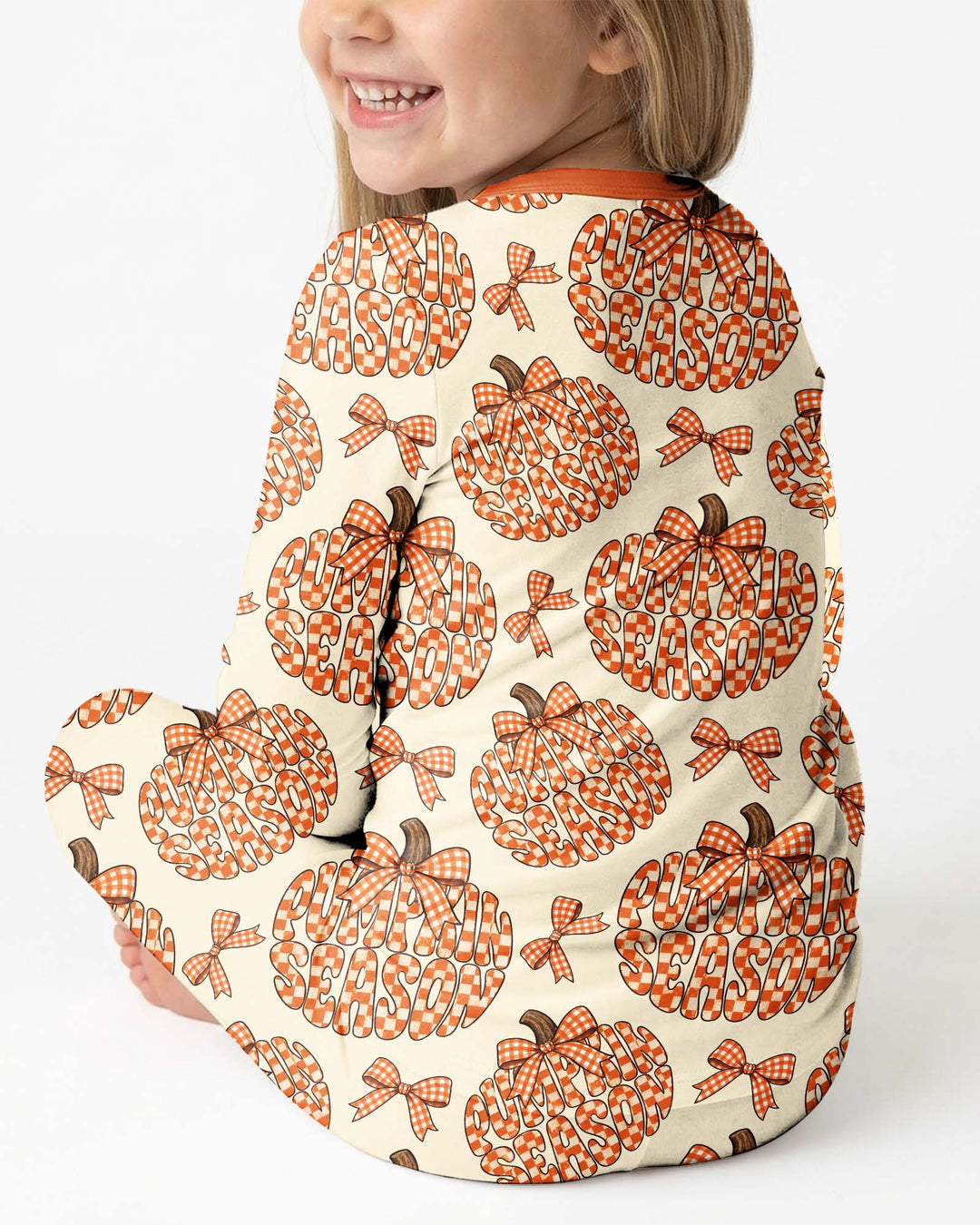 Pumpkin Season Bamboo Two Piece Long Sleeve Pajama Set