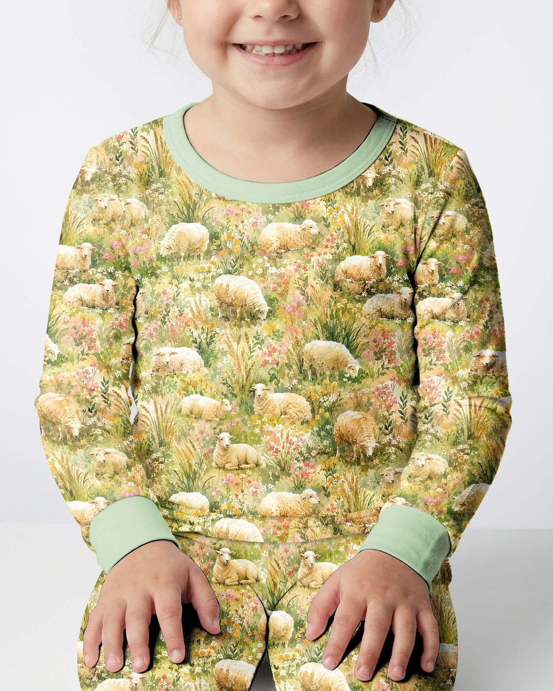 Template Bamboo Two Piece Long Sleeve Pyjamas Set