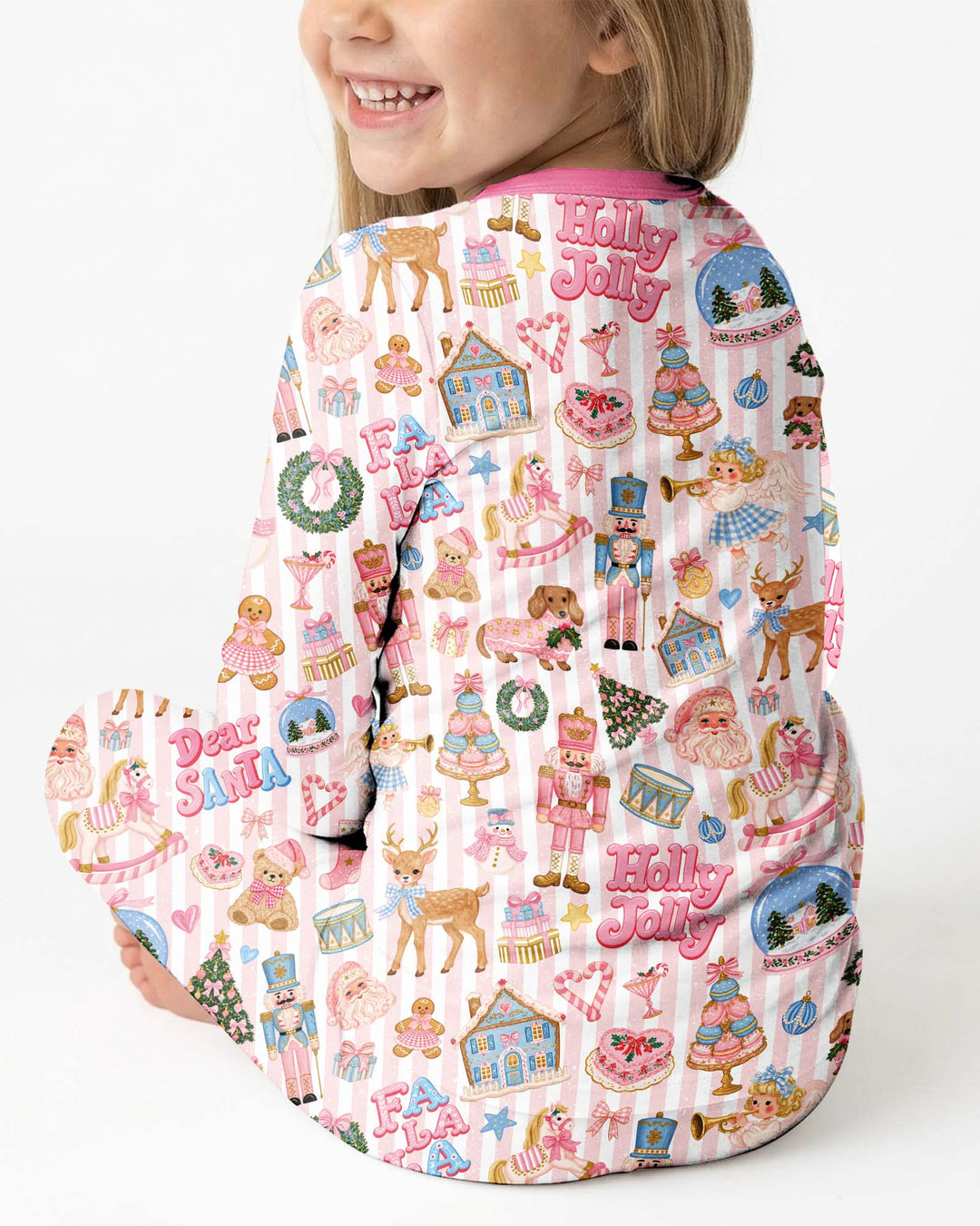 Preppy Christmas Bamboo Two Piece Long Sleeve Pajama Set