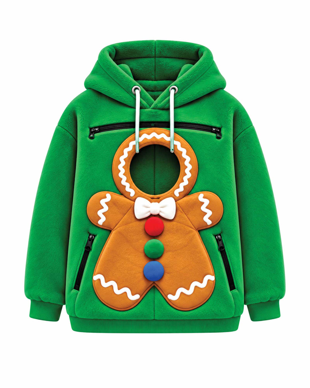 Gingerbread Animals Carrier Hoodie
