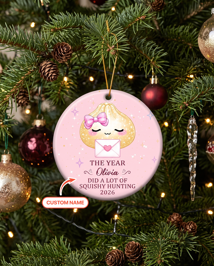 Cute Dumpling Baby Ceramic Ornament