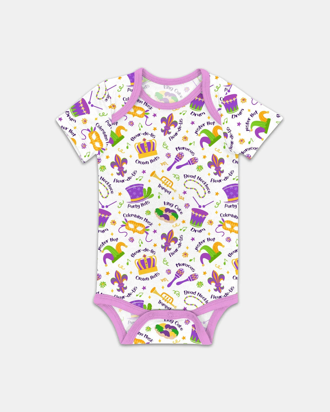 Mardi Gras Family Matching Bamboo Bodysuit