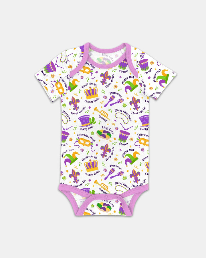 Mardi Gras Family Matching Bamboo Bodysuit