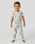 Enchanted Happy Kitty Family Matching Bamboo Two Piece Short Sleeve Pajama Set