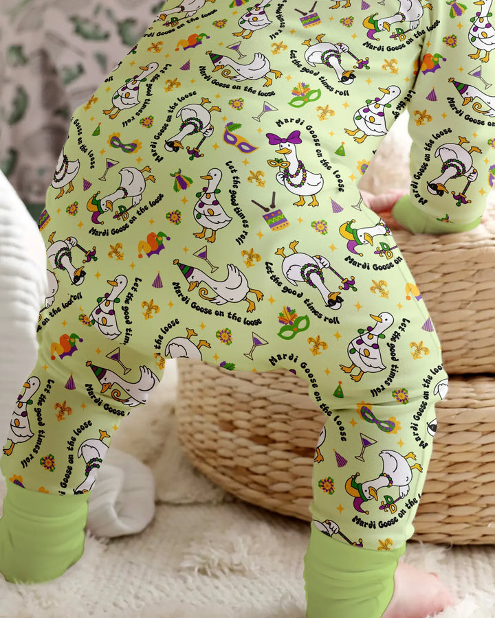 Mardi Gras Silly Goose Bamboo Convertible Zippy
