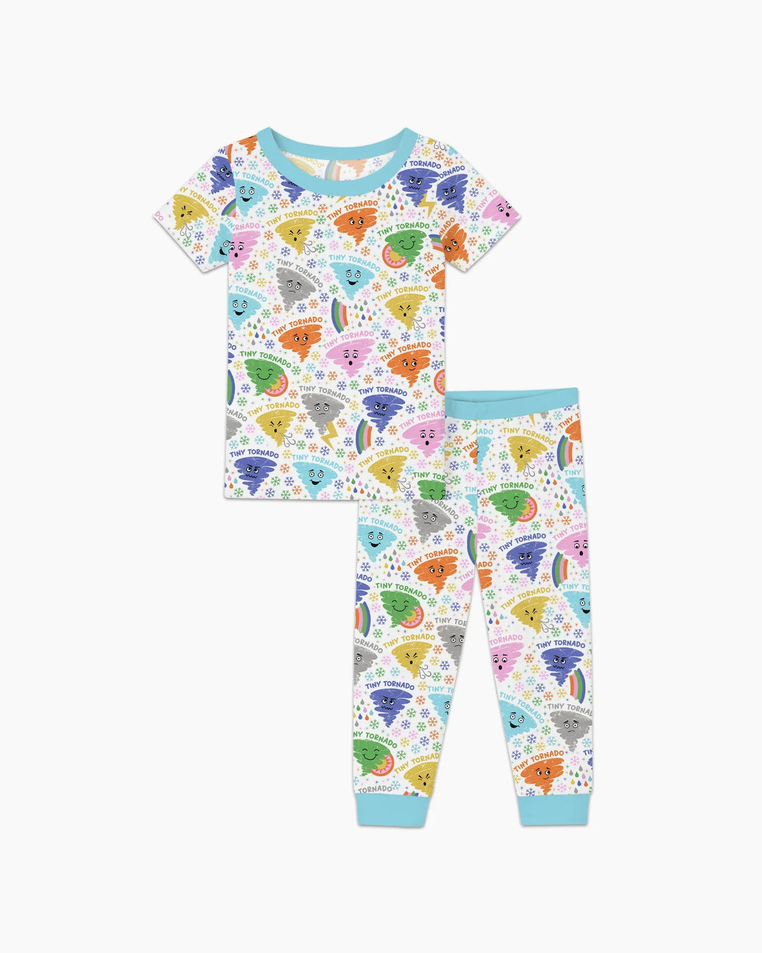 Tornado Family Matching Bamboo Two Piece Short Sleeve Pajama Set