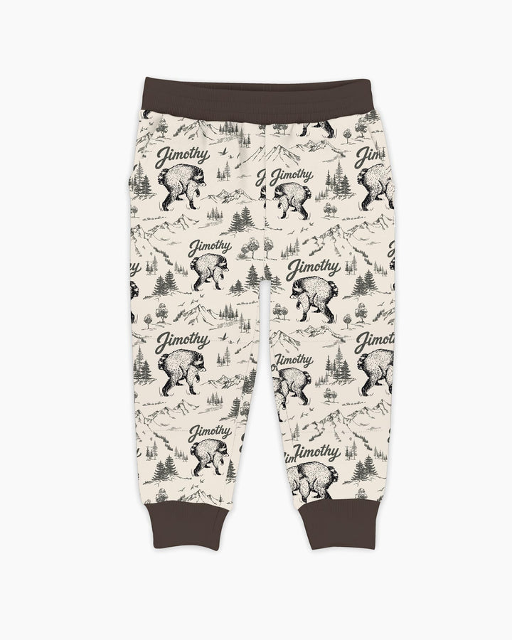 Vintage Jimothy Racoon Family Matching Bamboo Jogger