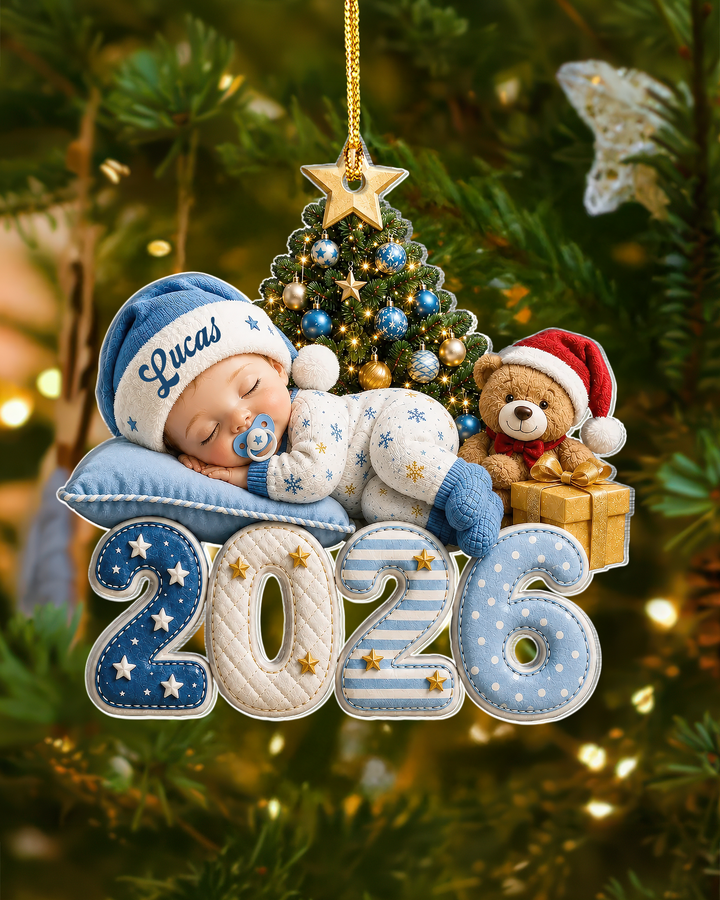 Baby First Christmas Personalized Acrylic Ornament