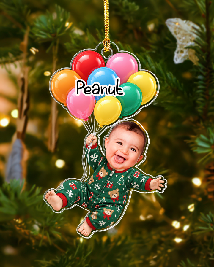 My Little Peanut Baby Personalized Acrylic Ornament