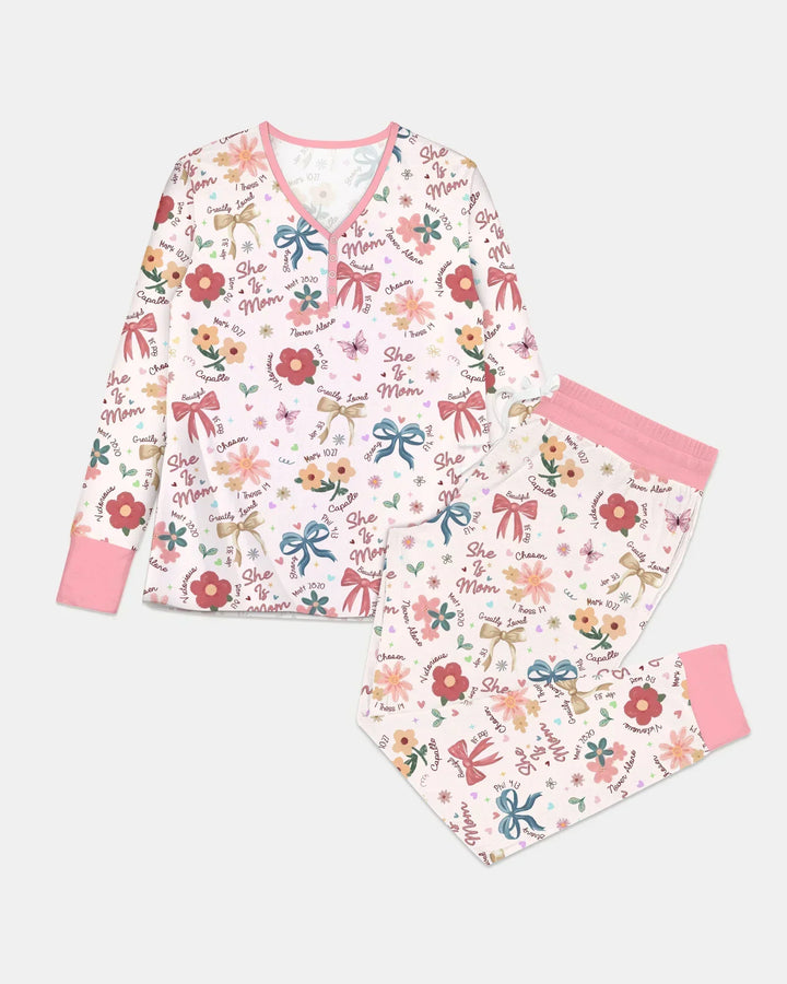 She Is Mom Bamboo Women Pajama Set