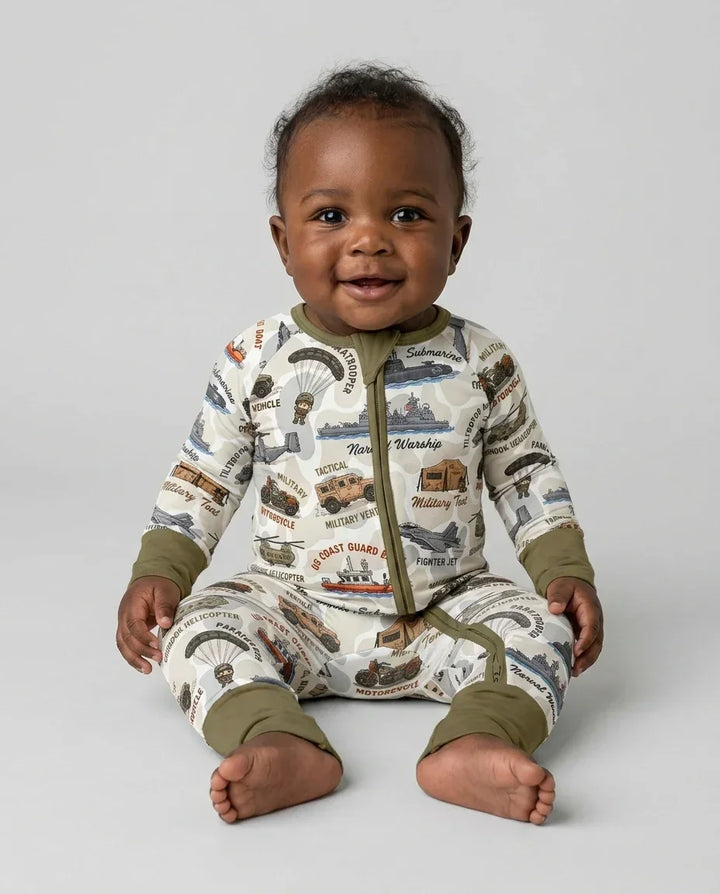 Little Hero Military Family Matching Bamboo Convertible Zippy
