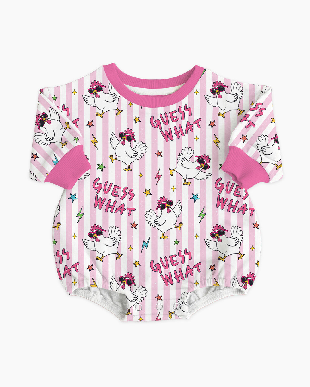 Guess What Chicken Butt! Bamboo Bubble Romper
