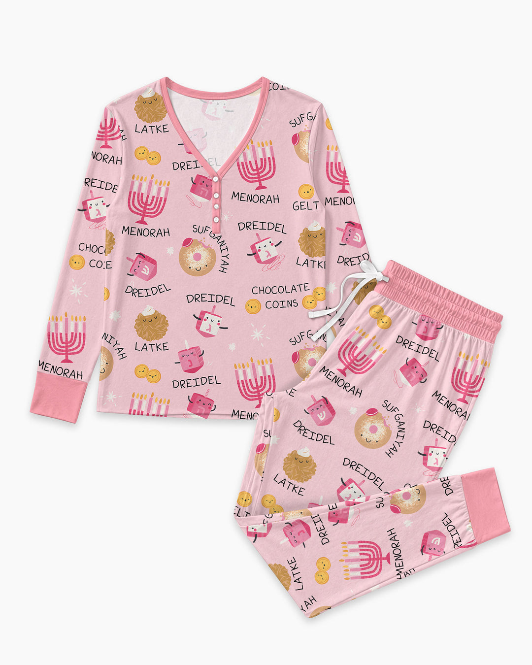 Family Hanukkah Matching Bamboo Women Pajama Set