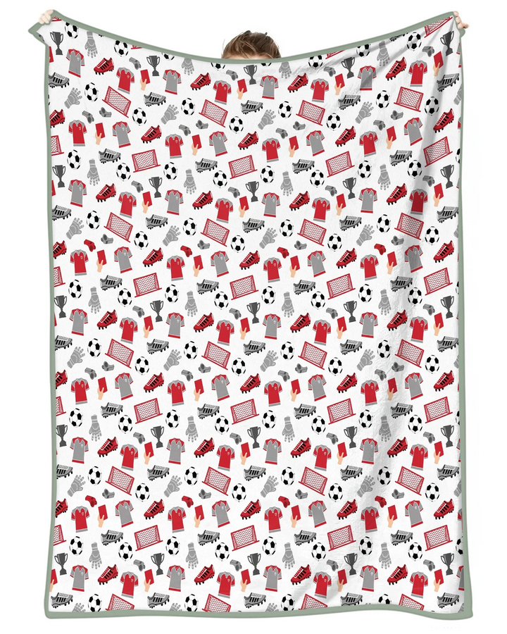 Soccer Gear Bamboo Blanket